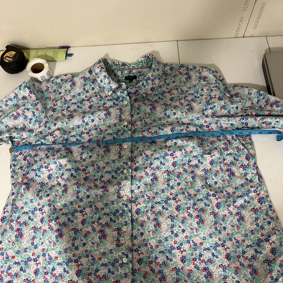 Talbots Cotton Floral Top Womens Size 3X - Picture 8 of 10